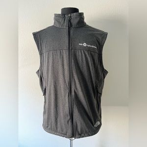 The North Face Gray Apex Risor Vest Softshell Full Zip Mens XL